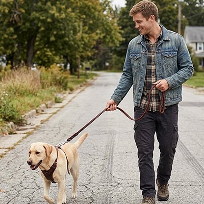 laisse chien contrôle facile