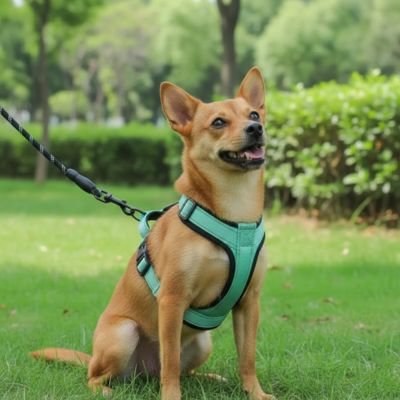 balade avec harnais pour petit chien