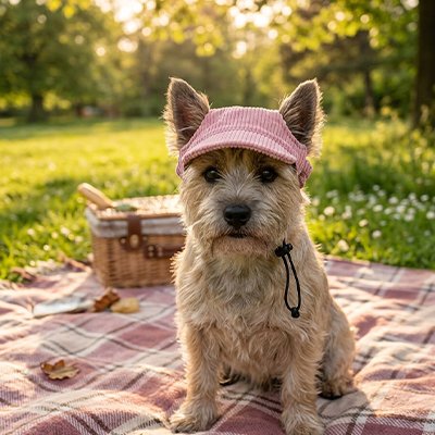 casquette chien visière confort extérieur