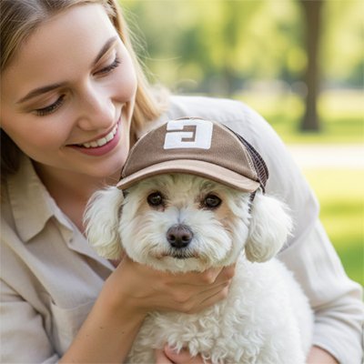 casquette pour chien avec trous oreilles