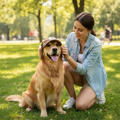 casquette pour chien confortable pour promenade
