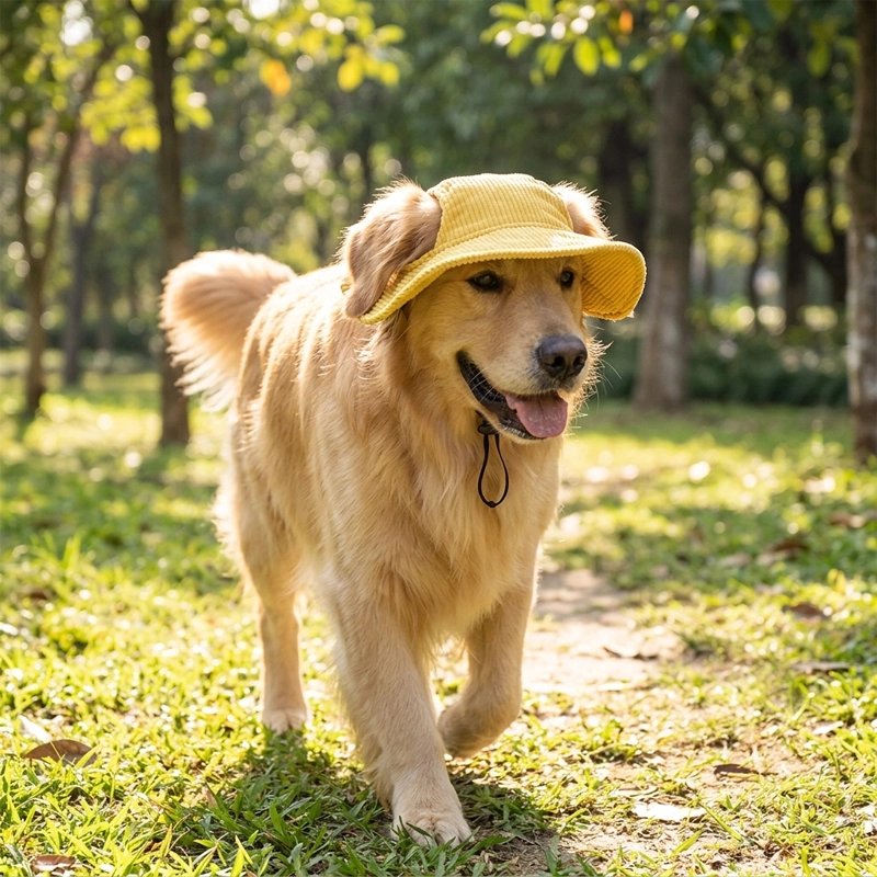 casquette pour chien protection soleil extérieur