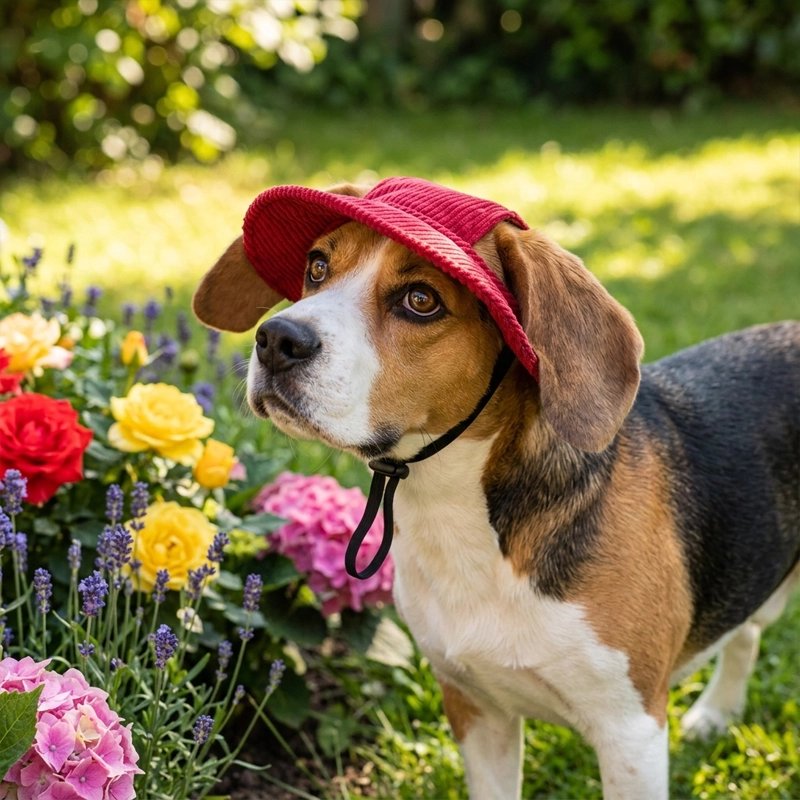 casquette pour chien tissu velours côtelé 