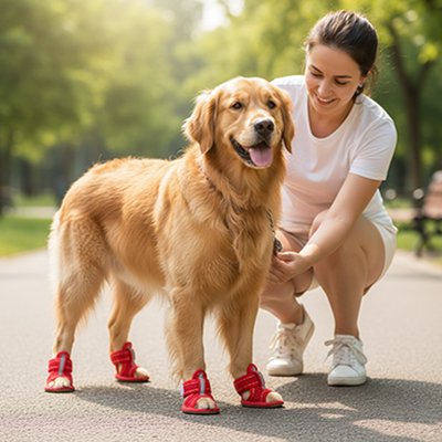 chaussures chien maintien ajustable respirant