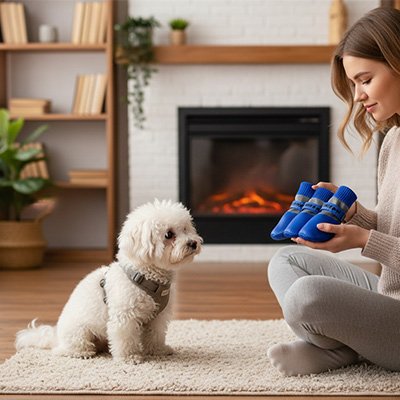 chaussures chien neige hiver confort