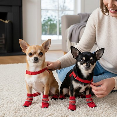 chaussures chien neige protection pattes