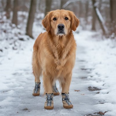 chaussures pour chien neige protection hiver