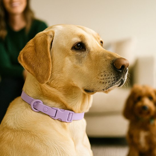chien avec collier chien