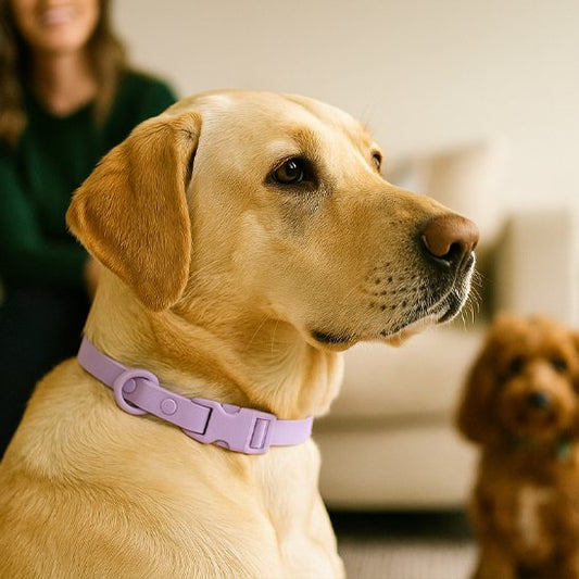 chien avec collier chien