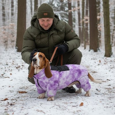 chien manteau chaud promenade hiver