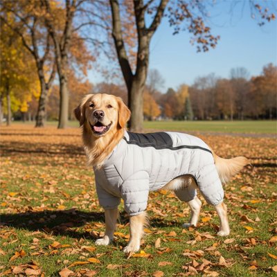 chien portant manteau pour chien chaud