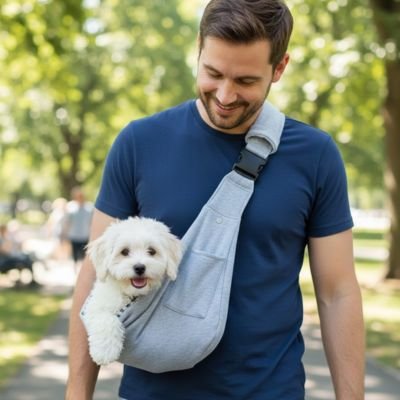 chien sac de transport bandoulière confortable