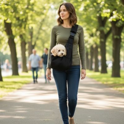 chien sac de transport tissu respirant