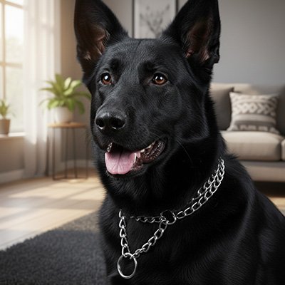 collier chaine chien acier résistant