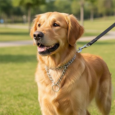 collier chaine chien ajustable solide