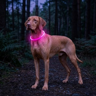 collier chien lumineux rechargeable led usb