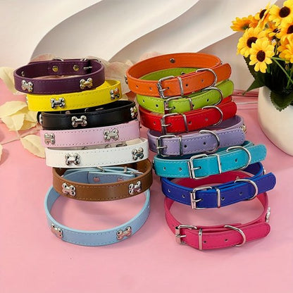 collier cuir chien classique durable 