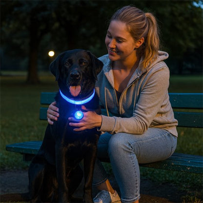 collier lumineux pour chien anti perte