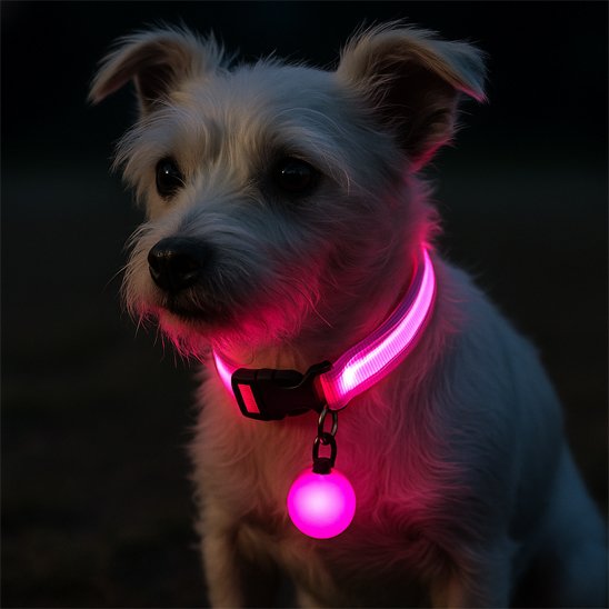 collier lumineux pour chien éclairage puissant