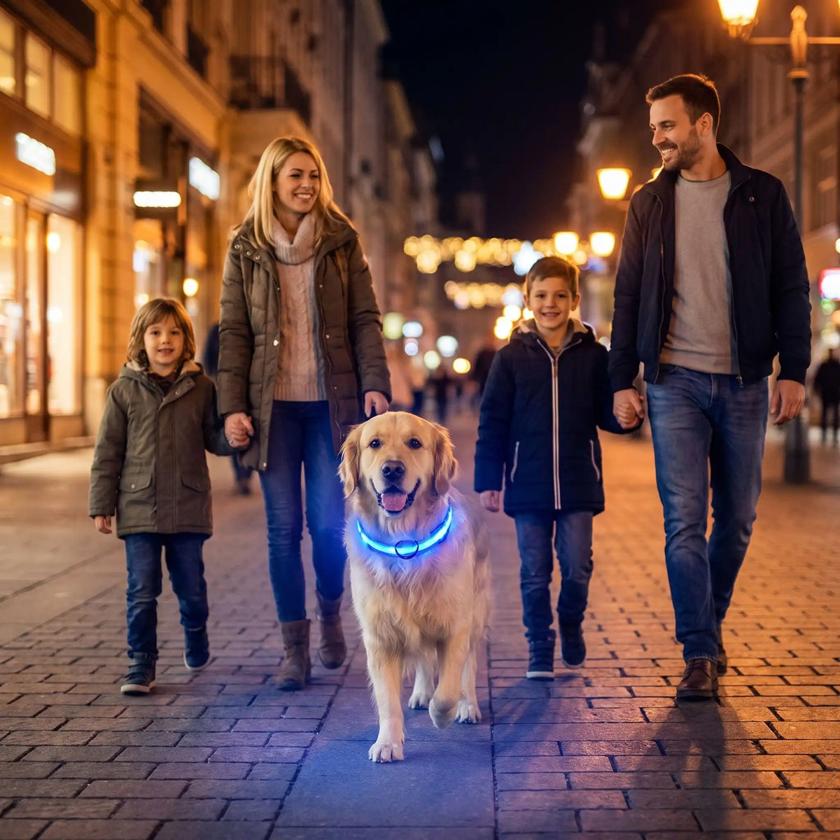 collier lumineux pour chien rechargeable promenade nocturne