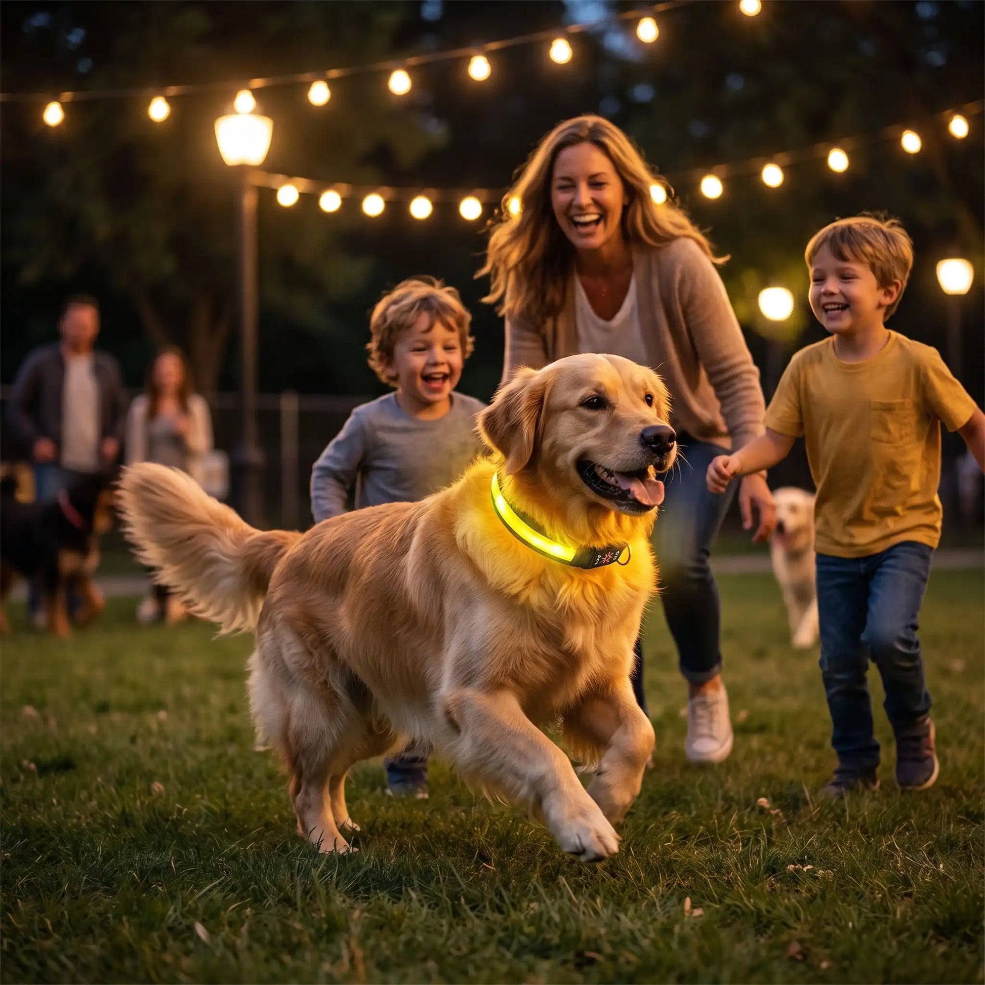 collier lumineux pour chien rechargeable usb sécurité extérieure