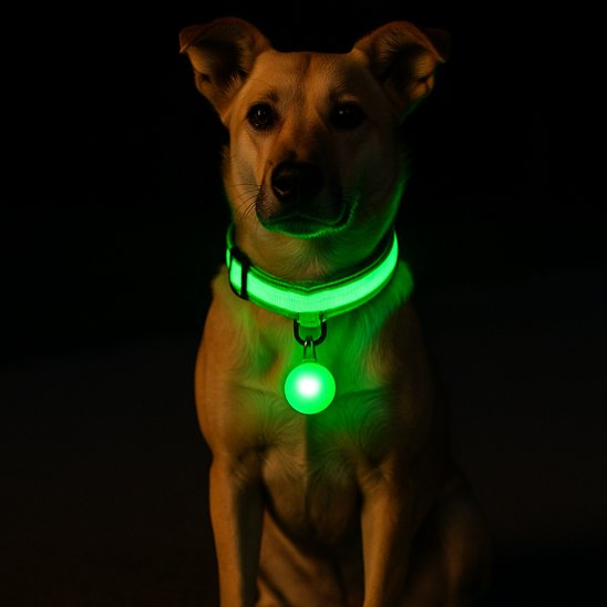 collier lumineux pour chien sécurité nuit
