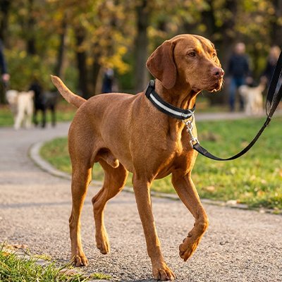 collier lumineux pour chien visibilité faible lumière