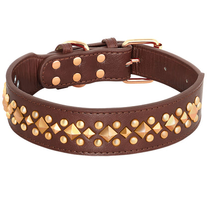 Collier en cuir pour chien | Résistant et Confortable
