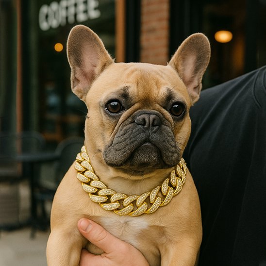collier pour chien chaine massive ajustable 