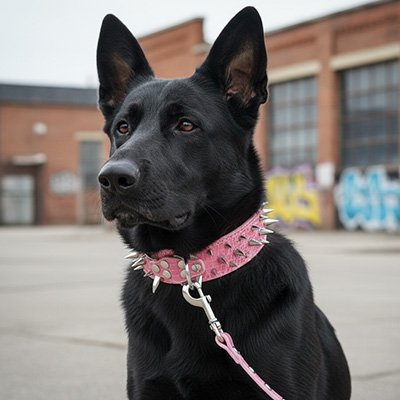 collier pour chien en cuir réglable robuste