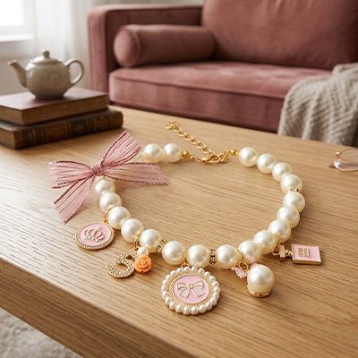 collier pour chien luxe pendentif élégant