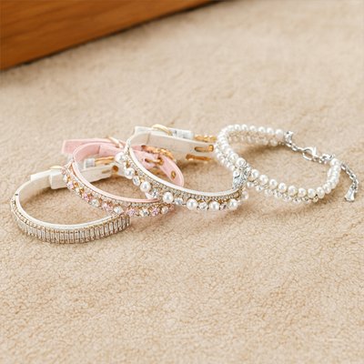 collier pour chiot strass elegant luxe