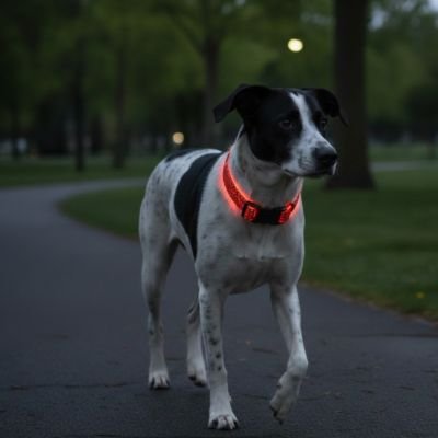 colliers lumineux chiens led visibilité