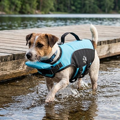 gilet de sauvetage chiens bande réfléchissante
