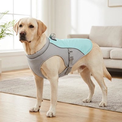 gilet rafraichissant chien tissu absorbant respirant