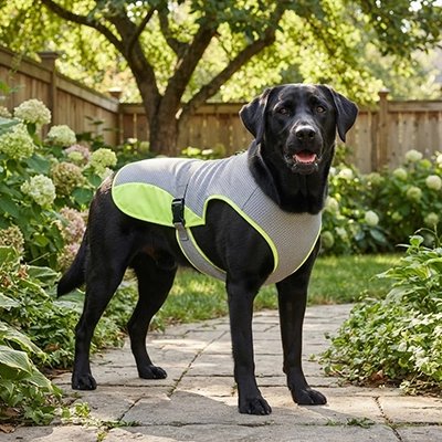 gilet rafraichissant pour chien maille respirante