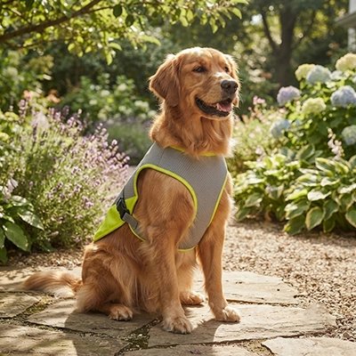 gilet rafraichissant pour chien tissu aéré