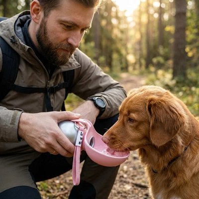 gourde chiens accessoire pour balade