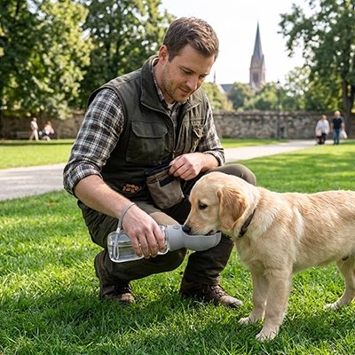 gourde pour chiens promenade pratique
