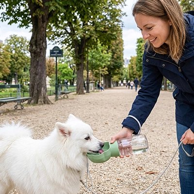 gourdes chien accessoire hydratation