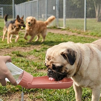 gourdes chien réutilisables pour randonnées 