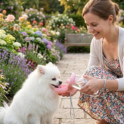 gourdes pour chiens promenade quotidienne