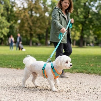 harnais chien en y balade parc