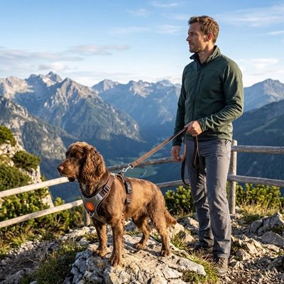 harnais chien en y randonnée montagne