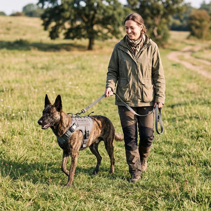 harnais en y pour chien promenade avec femme