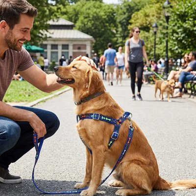 harnais traction chien contrôle balade