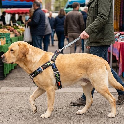 harnais traction chien sécurité marche
