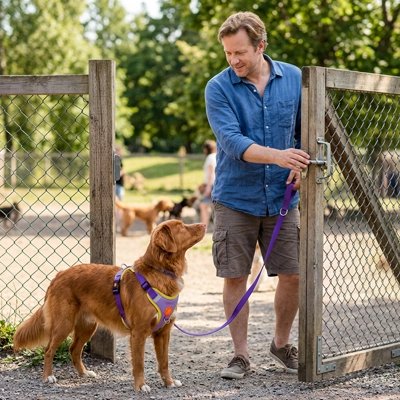 harnais y chien promenade maitre