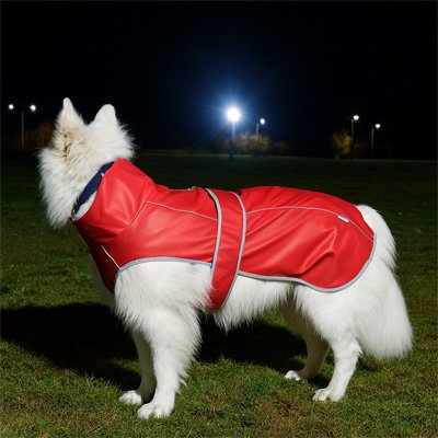imperméable chien style réflecteur