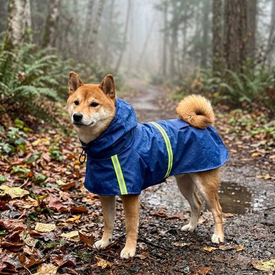imperméable chiens bandes réfléchissantes sécurité
